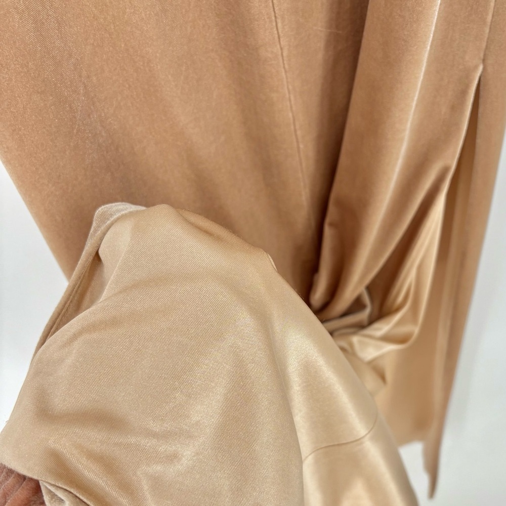 Revelry Skye Velvet Bridesmaid Dress Champagne Gold - Picture 11 of 11
